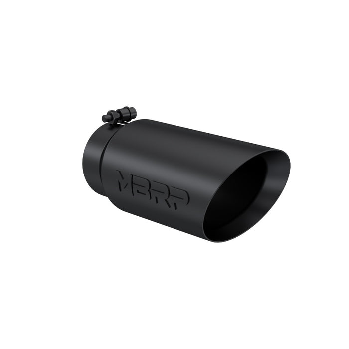 MBRP Universal Tip 5 O.D. Dual Wall Angled 4 inlet 12 length Black Finish T5053BLK