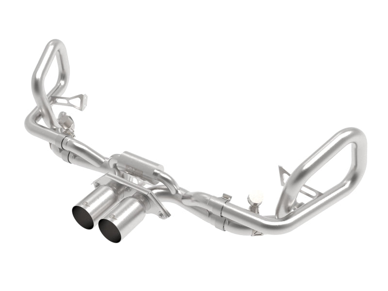 afe 14-16 Porsche 911 GT3 991.1 H6 3.8L MACH Force-Xp 304 SS Cat-Back Exhaust System w/ Brushed Tips 49-36450-H