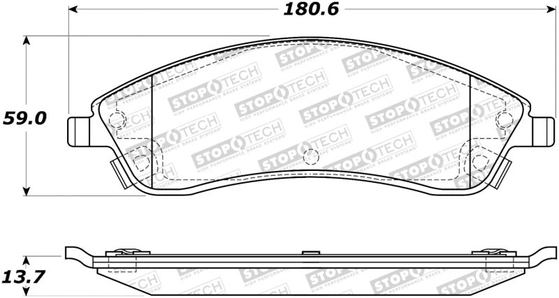 StopTech Street Brake Pads 308.1019