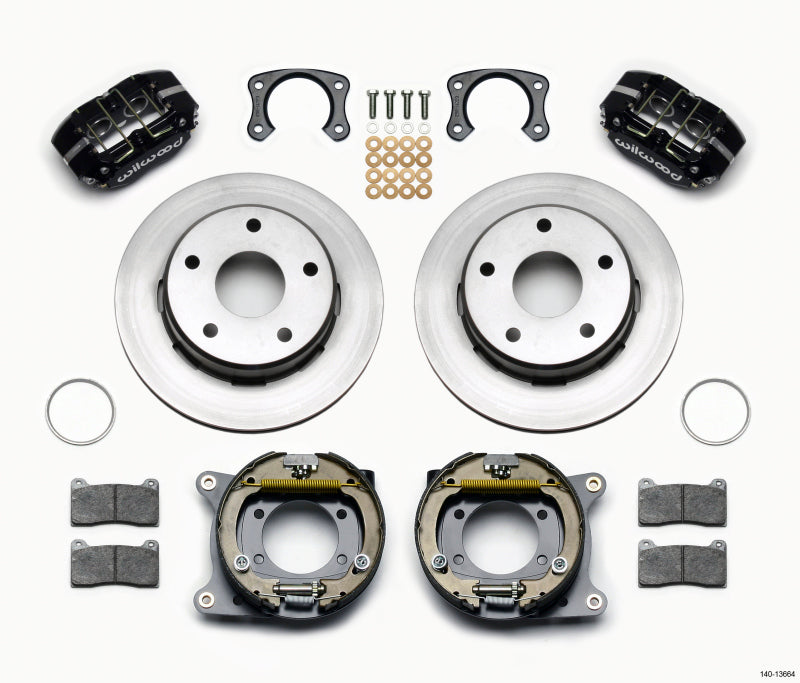 Wilwood Dynapro Lug Mount P/S Park Brake Kit Big Ford New 2.38in Off Bronco 5 x 5.50 140-13664