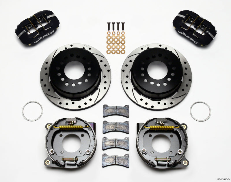 Wilwood Dynapro Low-Profile 11.00in P-Brake Kit Drilled BOP Axle 2.75in Bearing 2.75 Offset 140-13513-D