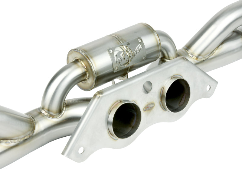 aFe Power MACHForce XP 304 Stainless Secondary Muffler Delete Pipe 14-19 Porsche 911 GT3 3.8L/4.0L 49C36434