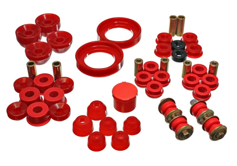 Energy Suspension 90-93 Honda Accord/Odyssey Red Hyper-Flex Master Bushing Set 16.18108R