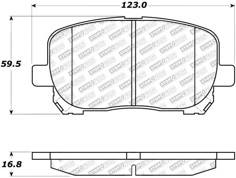 StopTech Street Select Brake Pads Front 305.0923