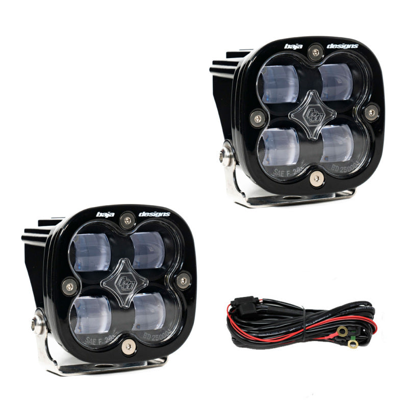 Baja Designs Squadron SAE LED Auxiliary Light Pod Pair Clear 257801