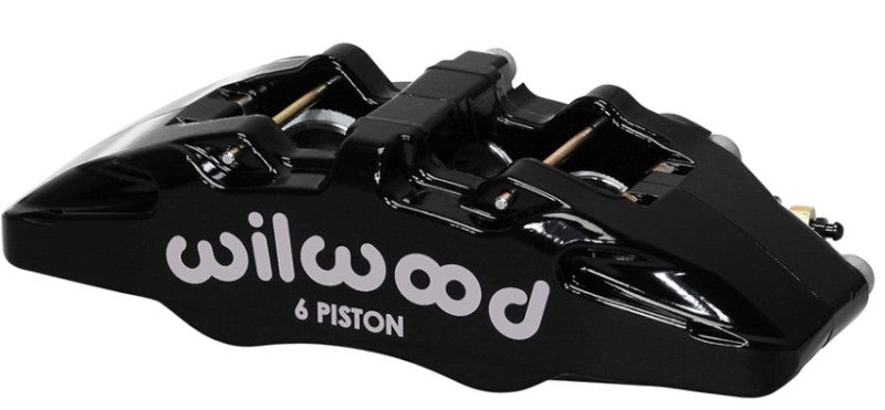 Wilwood Caliper-Forged Dynapro 6 5.25in Mount-R/H 1.62/1.12/1.12in Pistons 1.10in Disc 120-13436-BK