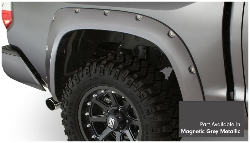 Bushwacker 16-18 Toyota Tundra Fleetside Pocket Style Flares 4pc Magnetic Grey 30918-63