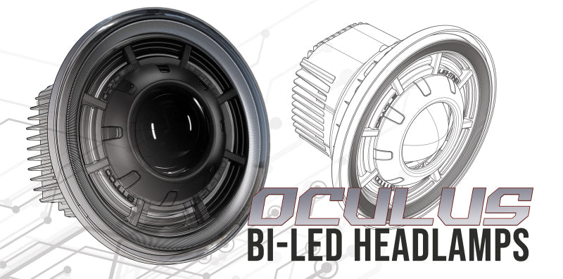 Oracle Oculus 7in Bi-LED Projector Headlights compatible with Jeep Wrangler JK 6000K SEE WARRANTY 5876-001