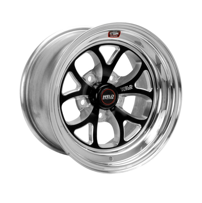 Weld S76 15x8.33 / 5x4.5 BP / 4.5in. BS Black Wheel (Medium Pad) Non-Beadlock 76MB-508A45A