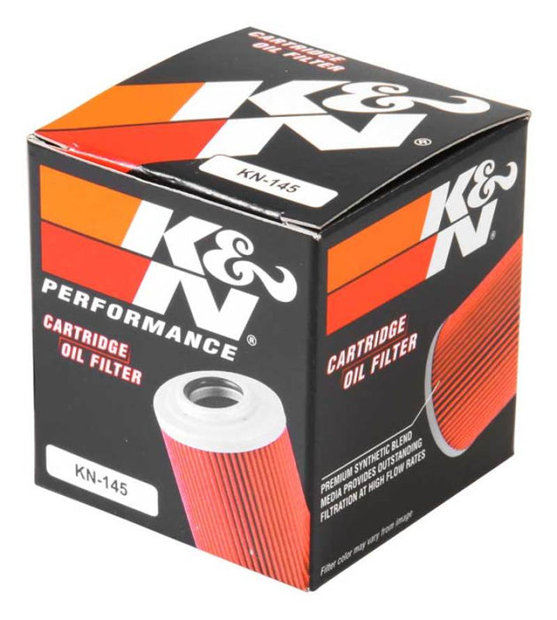 K&N Motorcycle Oil Filter: High Performance, Premium, Designed to be used with Synthetic or Conventional Oils: Fits Select Yamaha Vehicles, KN-145