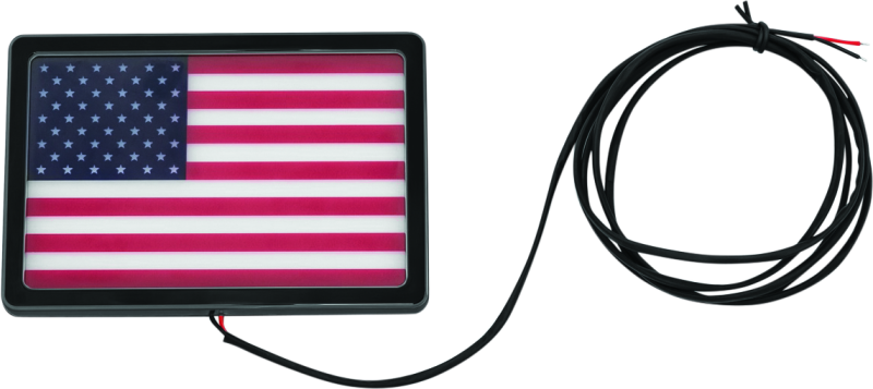 Kuryakyn Freedom Flag LED 4in X 6in Black 2892