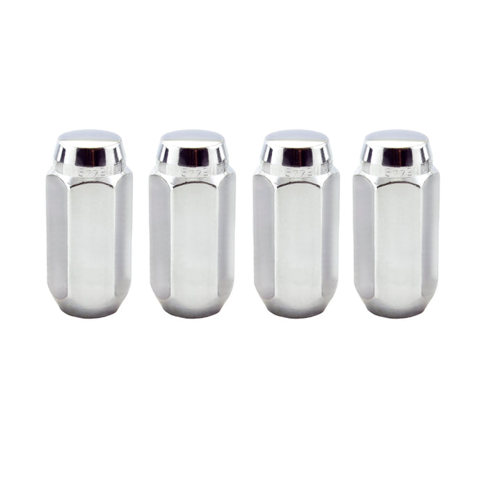 McGard Hex Lug Nut (Cone Seat) M14X1.5 / 13/16 Hex / 1.945in. Length (4-Pack) Chrome 64021