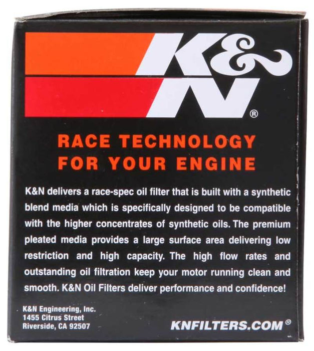 K&N Motorcycle Oil Filter: High Performance, Premium, Designed to be used with Synthetic or Conventional Oils: Fits Select Triumph, Peugeot Vehicles, KN-191