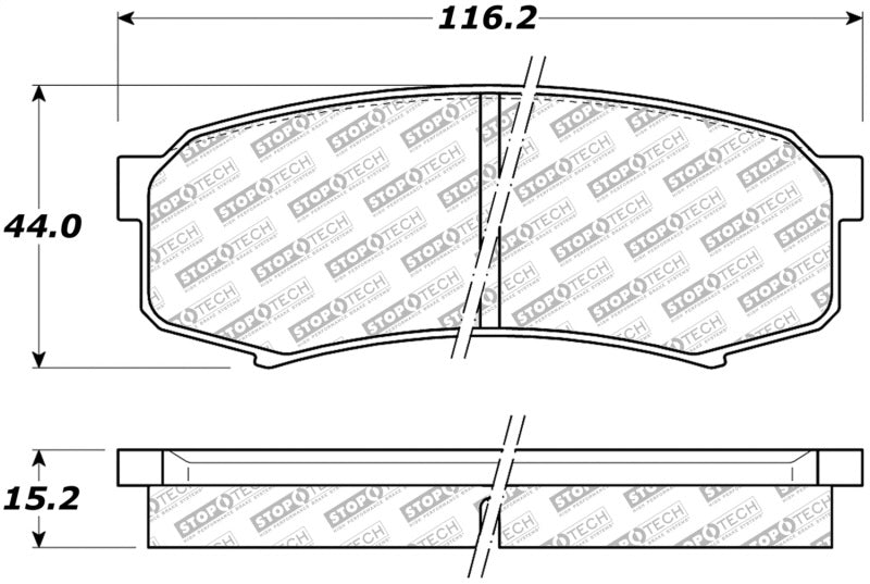 StopTech Street Select Brake Pads Front 305.0606