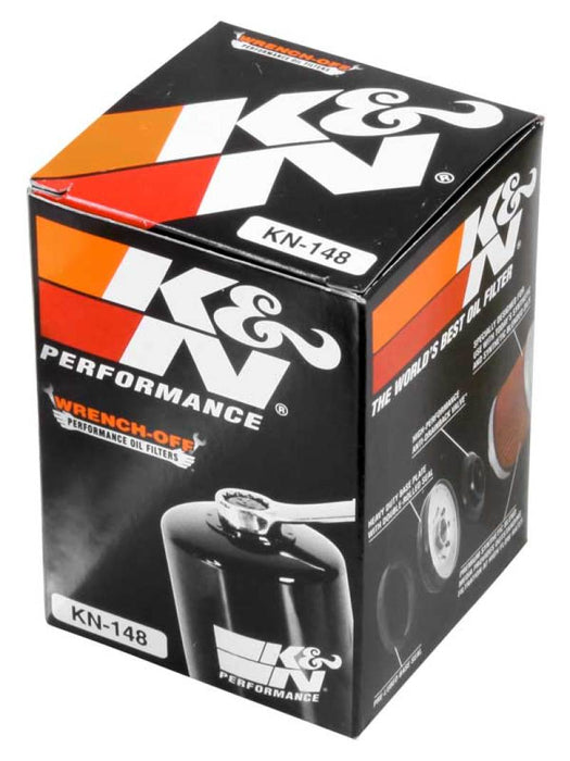 K&N Motorcycle Oil Filter: High Performance, Premium, Designed to be used with Synthetic or Conventional Oils: Fits Select TGB, Yamaha Vehicle Models, KN-148