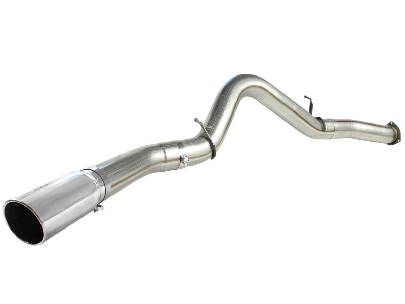 aFe MACHForce XP Exhaust 5in DPF-Polished, GM Diesel Trucks 07.5-10 V8-6.6L 9(td) LMM 49-44040-P