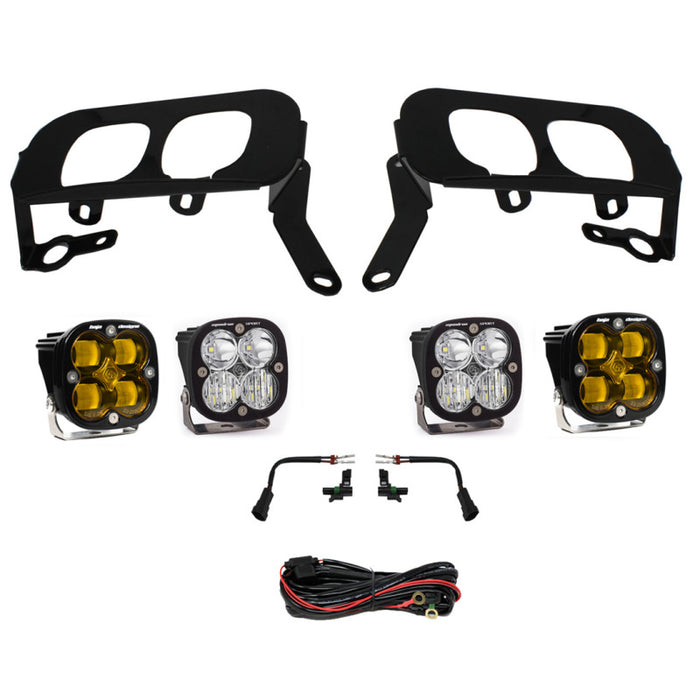 Baja Designs 14-15 Silverado 1500 White Fog Pocket Kit Amber 447531