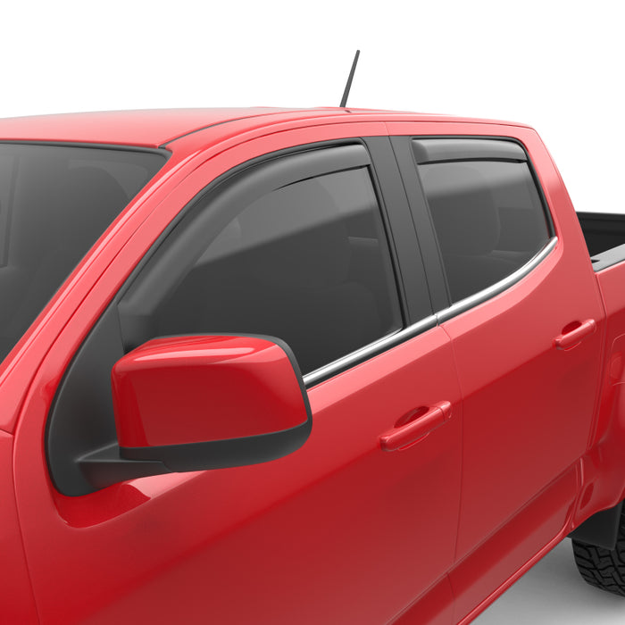 EGR 15 Chevy Colorado/GMC Canyon Crew Cab In-Channel Window Visors Set of 4 Matte (571395) 571395