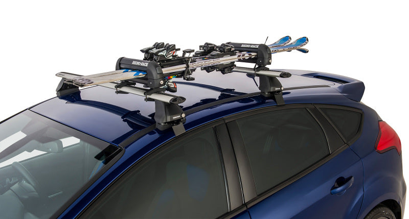 Rhino-Rack Universal Ski Carrier Fits 2 Pairs of Skis Black 572