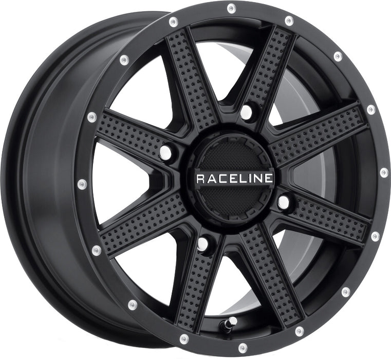 Raceline Wheels A92B HOSTAGE UTV/ATV Wheel Black 14x7" 4x110", -47 mm offset/(2.15"B/S)