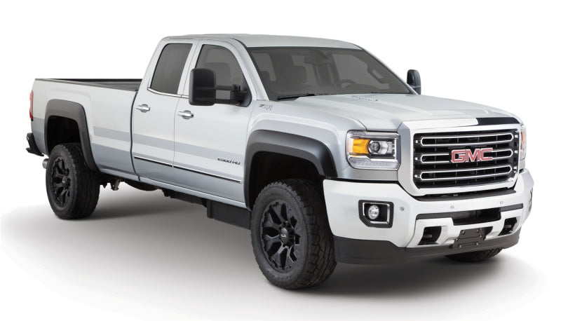 Bushwacker 15-18 GMC Sierra 2500 HD Extend-A-Fender Style Flares 4pc 78.8/97.6in Bed Black 40966-02