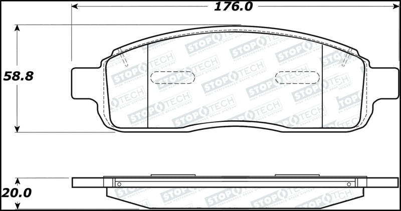 StopTech Street Select Brake Pads 305.1011