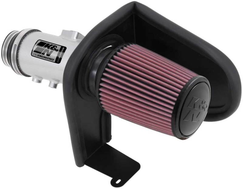 K&N 13-14 Honda Accord 3.5L V6 69 Series Typhoon Air Intake System Silver Cold Air Intake Kit 69-1212TS