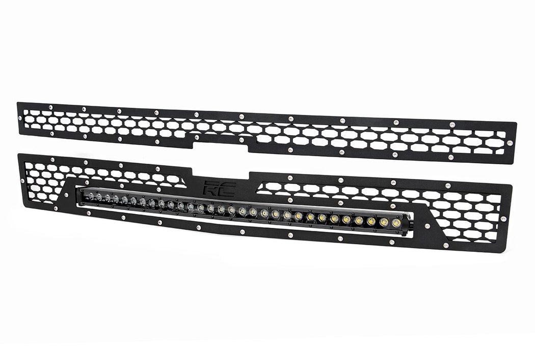 Rough Country Mesh Grille 30" Single Row Led Black Chevy Silverado 1500 (14-15) 70103