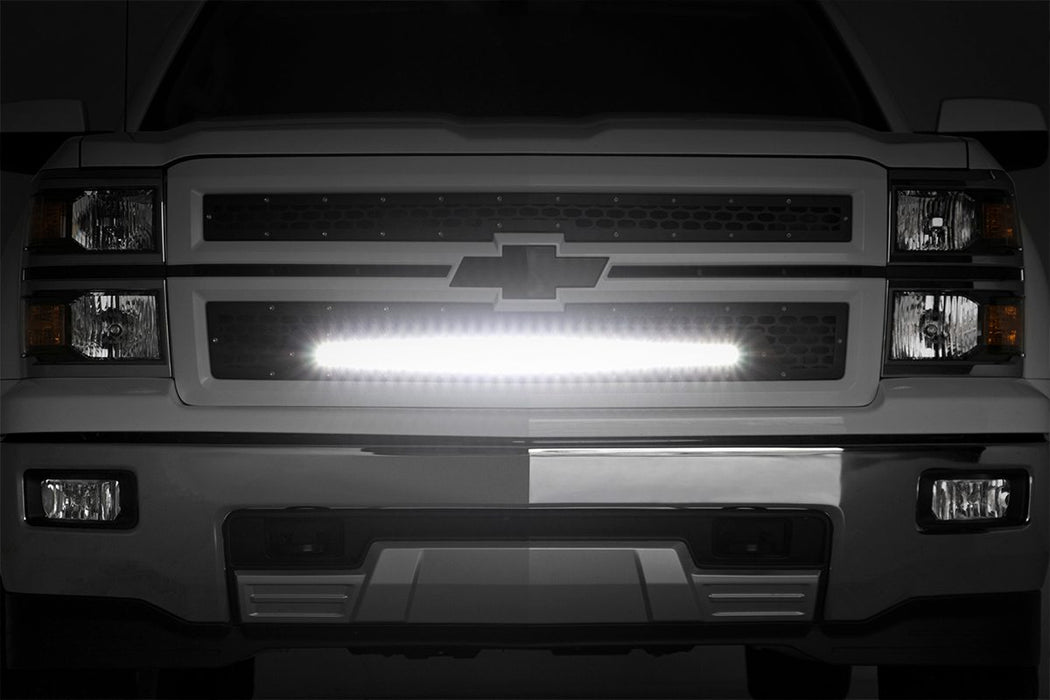 Rough Country Mesh Grille 30" Single Row Led Black Chevy Silverado 1500 (14-15) 70103