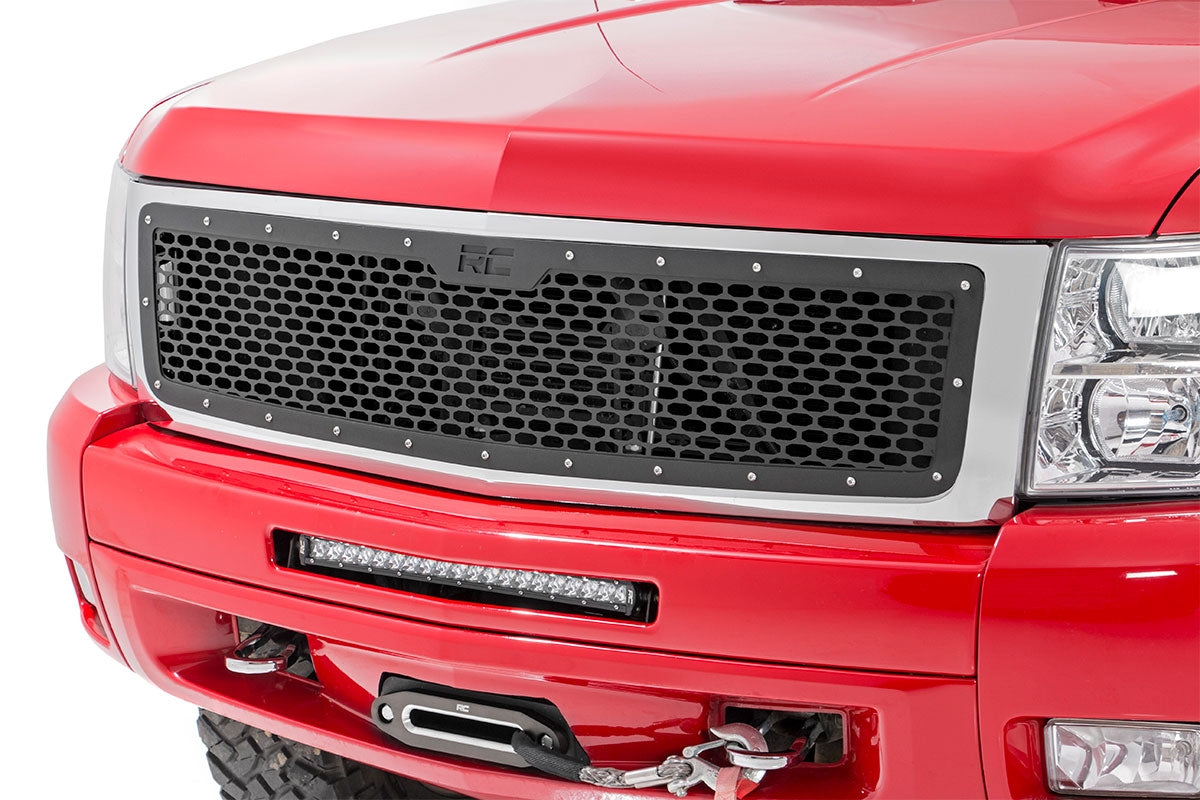 Rough Country Mesh Grille Fits Chevy Silverado 1500 2WD/4WD (2007-2013) 70194