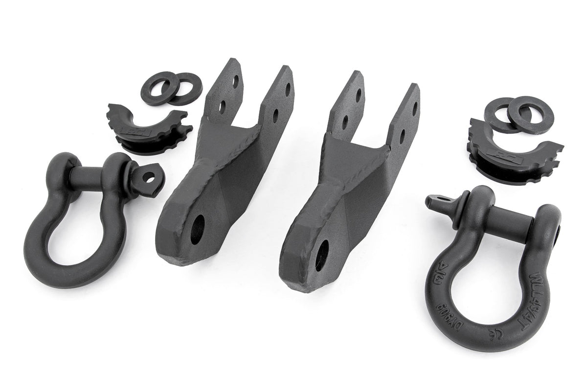 Rough Country Tow Hook To Shackle Bracket D-Ring Combo Fits Chevy Colorado (15-22) RS167