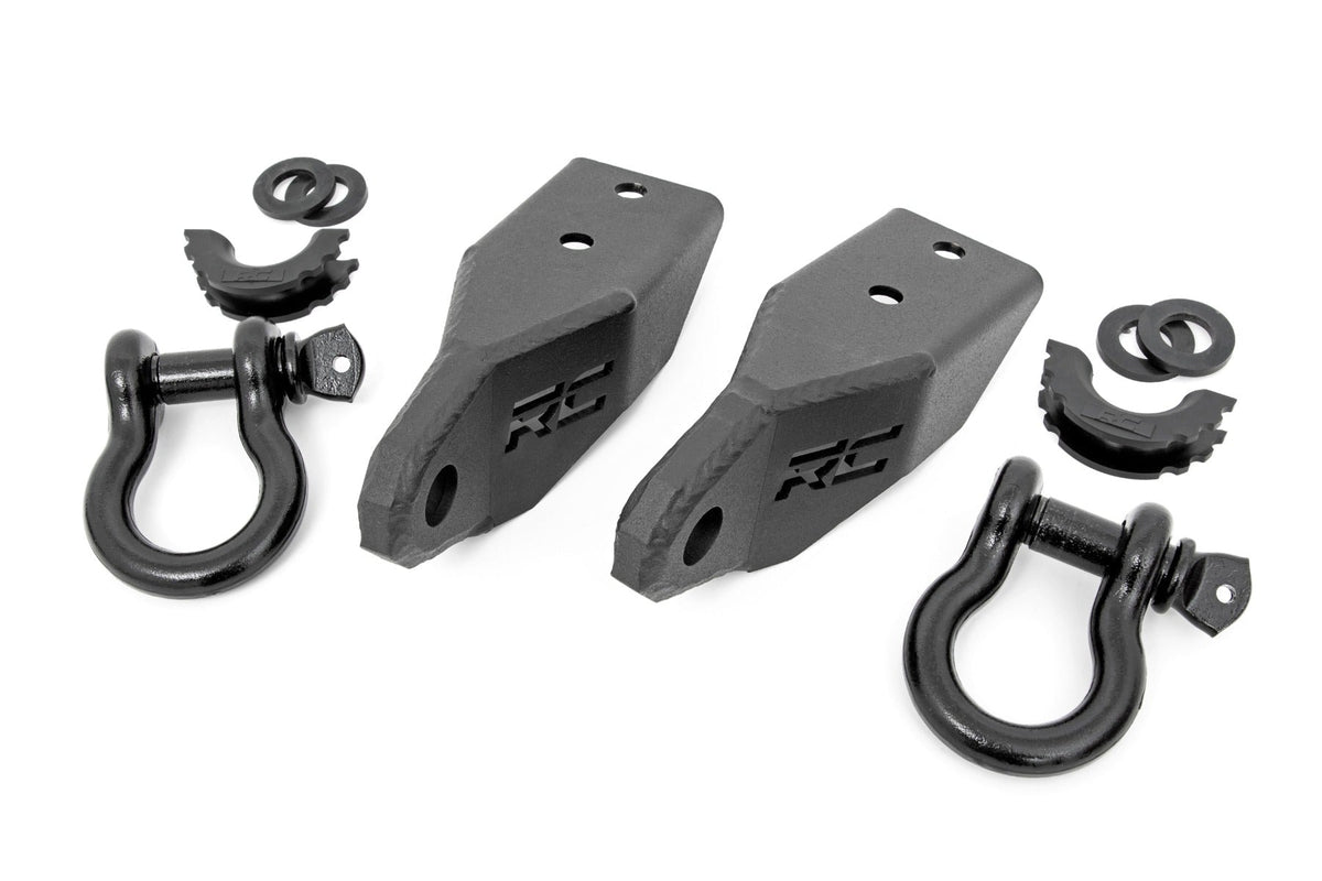 Rough Country Tow Hook Brackets D-Ring Combo Fits toyotaTundra 2WD/4WD (07-21) RS153
