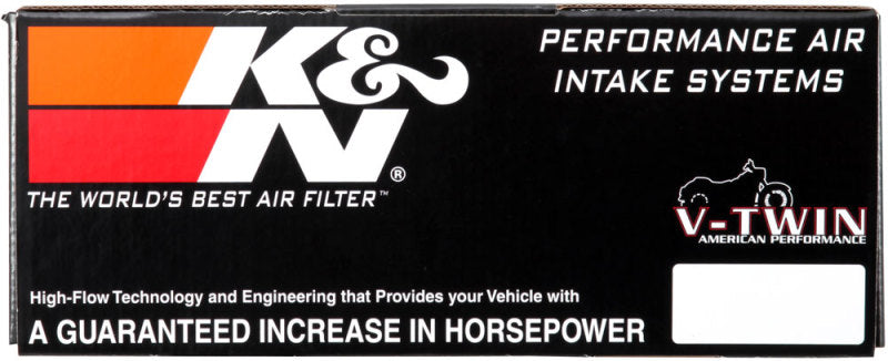 K&N Air Intake System: Air Cleaner Kit for Harley Davidson 2004-2019 Sportster XL883 XL1200 Air Cleaner Kit 63-1126 , Black