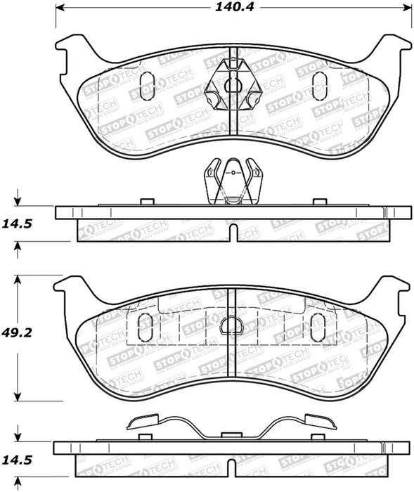 StopTech Street Select Brake Pads 305.0881