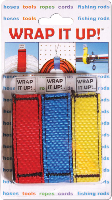 AIRHEAD Wrap It Up, Set of 3 Cord Organizers, Assorted Colors