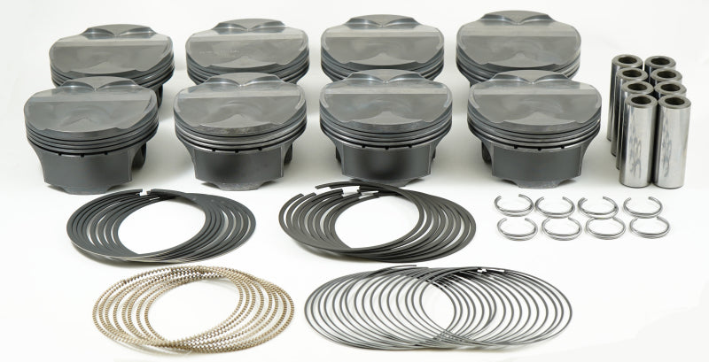 Mahle MS Piston Set SBF 302ci 3.630in Bore 3.65in Stroke 5.933in Rod .866 Pin 3cc 11.2 CR Set of 8 930258030