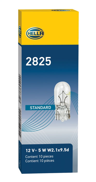 Hella Bulb 2825 12V 5W 4CP W2.1x9.5d T3.25 2825