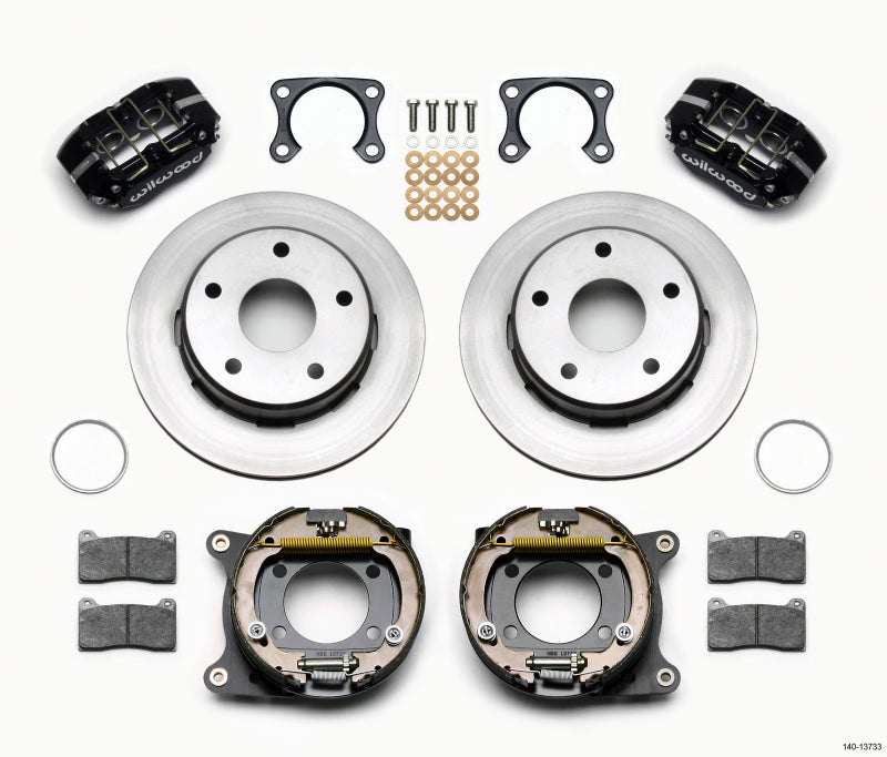 Wilwood Dynapro Lug Mount P/S Park Brake Kit Big Ford 2.00in Off Bronco 5 x 5.50 140-13733