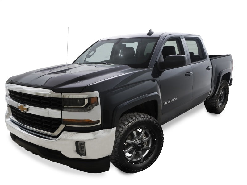 Bushwacker 16-18 Chevy Silverado 1500 Fleetside OE Style Flares 4 pc 69.3/78.8/97.8in Bed Black 40956-34