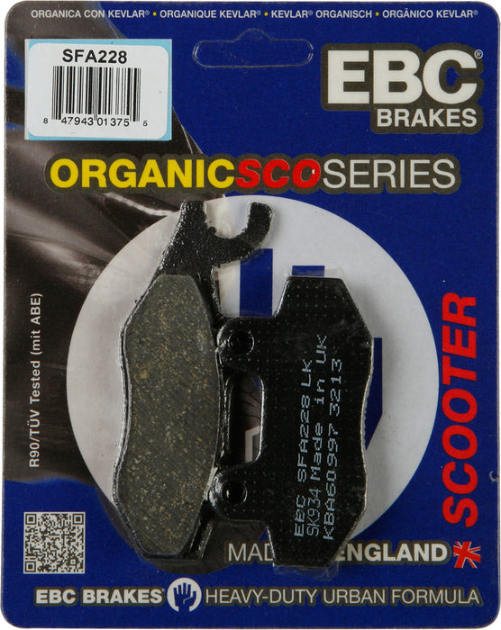 EBC Brakes SFA228 Standard Scooter Brake Pad