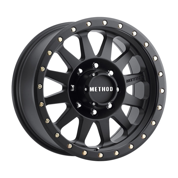 Method MR304 Double Standard 18x9 -12mm Offset 8x6.5 130.81mm CB Matte Black Wheel MR30489080512N