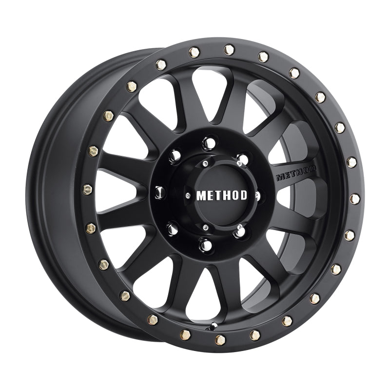 Method MR304 Double Standard 17x8.5 0mm Offset 8x6.5 130.81mm CB Matte Black Wheel MR30478580500