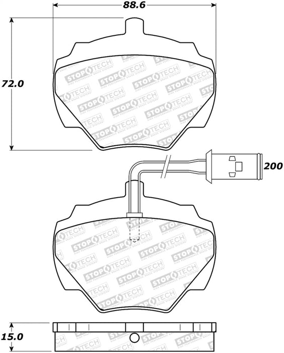 StopTech Street Brake Pads Front 308.0518