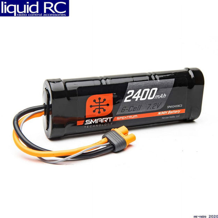 Spektrum X24006C3 2400mAh 6-Cell 7.2V Smart NiMh Battery; IC3