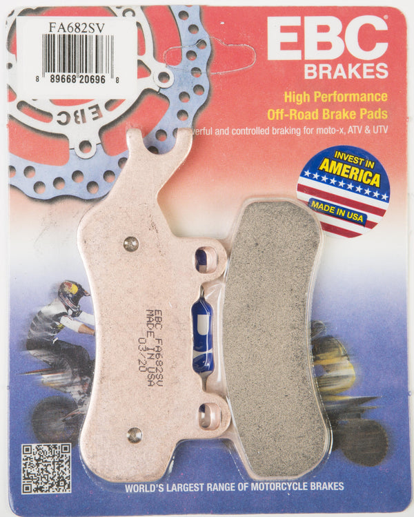 EBC 22-23 Can Am Commander 700 EFI/DPS/XT Front Left SV Series Brake Pads FA682SV