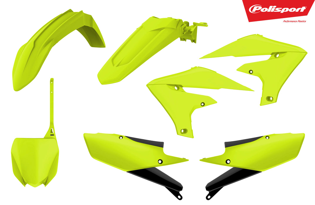 Polisport Complete Flo Plastic Kit (FLO Yellow) for 19-20 Yamaha YZ250F