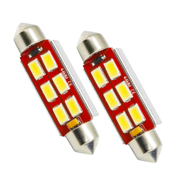 Oracle 44MM 6 LED 3-Chip Festoon Bulbs (Pair) Cool White SEE WARRANTY 5207-001