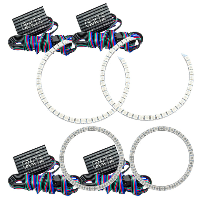 Oracle BMW 3 Series 06-11 LED Halo Kit Non-Projector ColorSHIFT w/o Controller SEE WARRANTY 2631-334