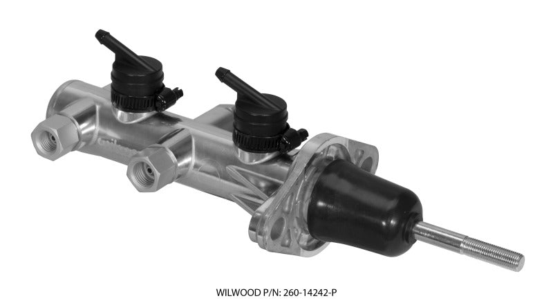 Wilwood Tandem Remote Master Cylinder 15/16in Bore Ball Burnished 260-14242-P