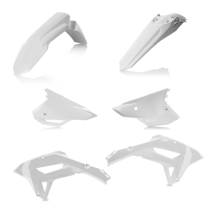 Acerbis Plastic Kit Compatible with 21-22 HONDA CRF450RX (White)